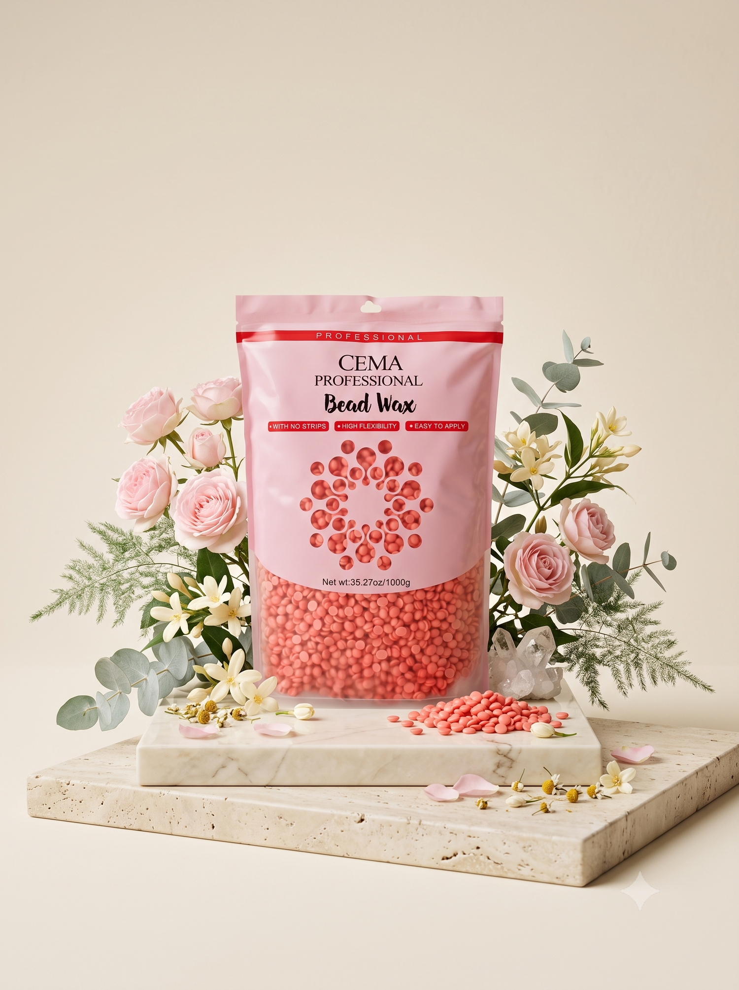 CEMA Professional Bead Wax Orange ( 1000gm )