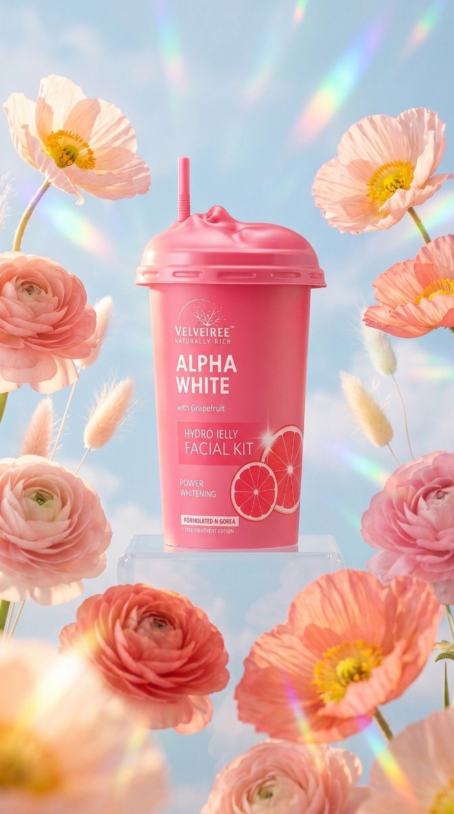 Hydro Jelly Facial Kit Alpha White | Power Whitening & Brightness Boost