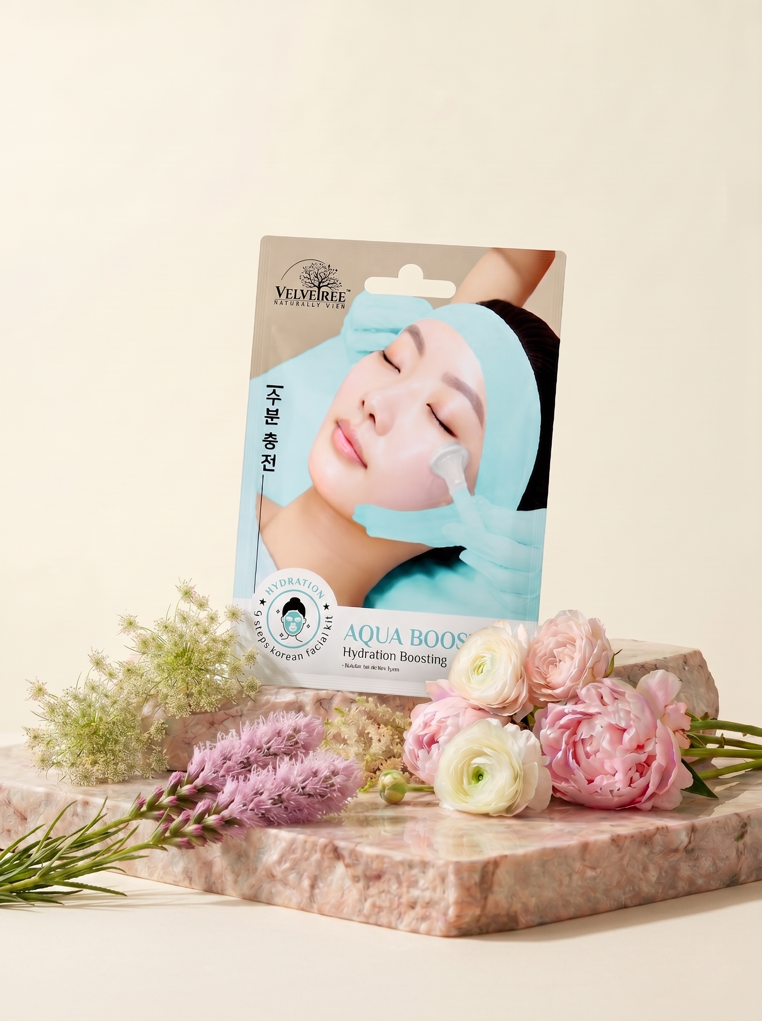 6-Step Korean Facial Kit – Aqua Boost