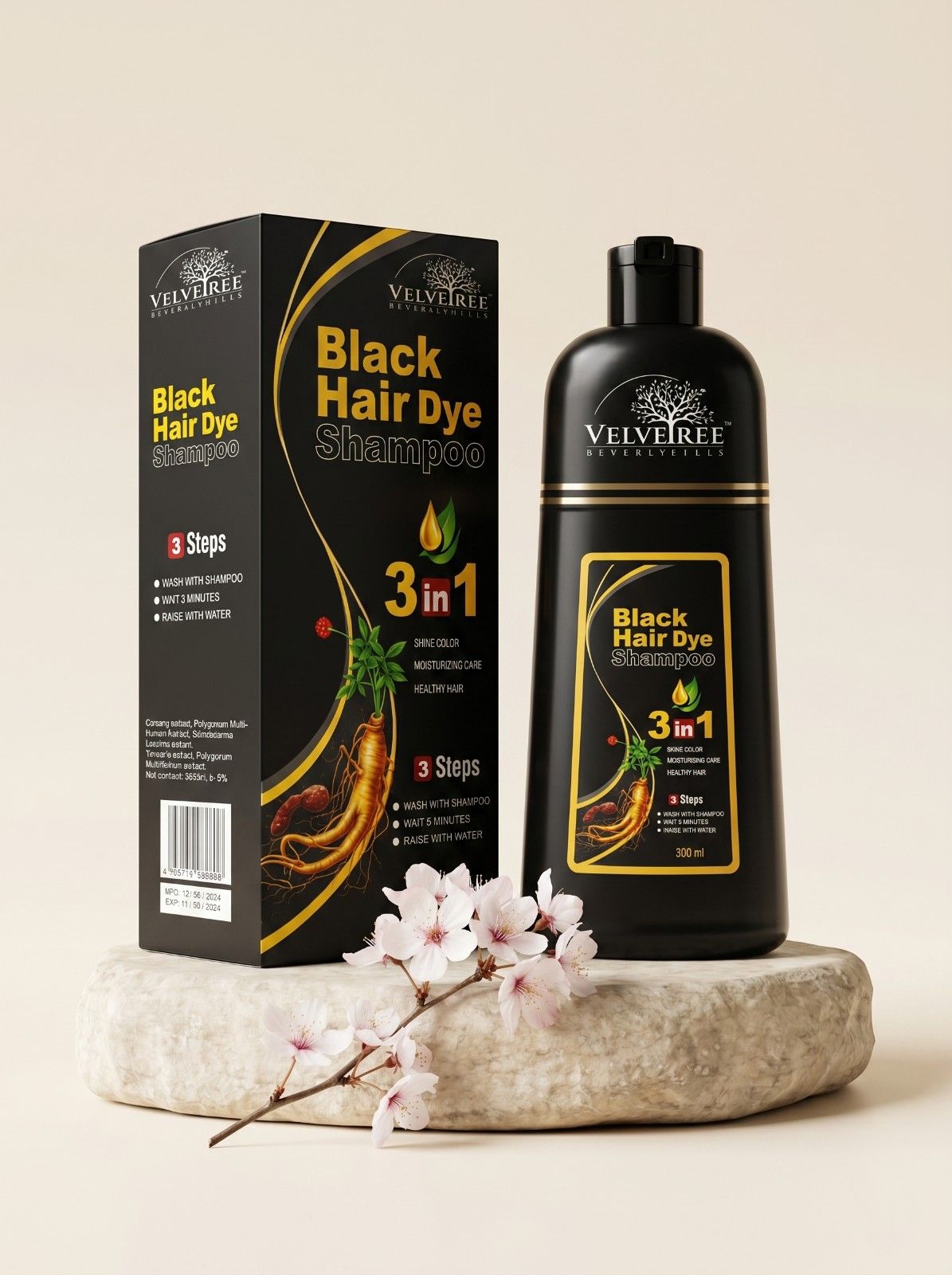 VT Black Hair Shampoo | Natural Black Shine & Healthy Strength