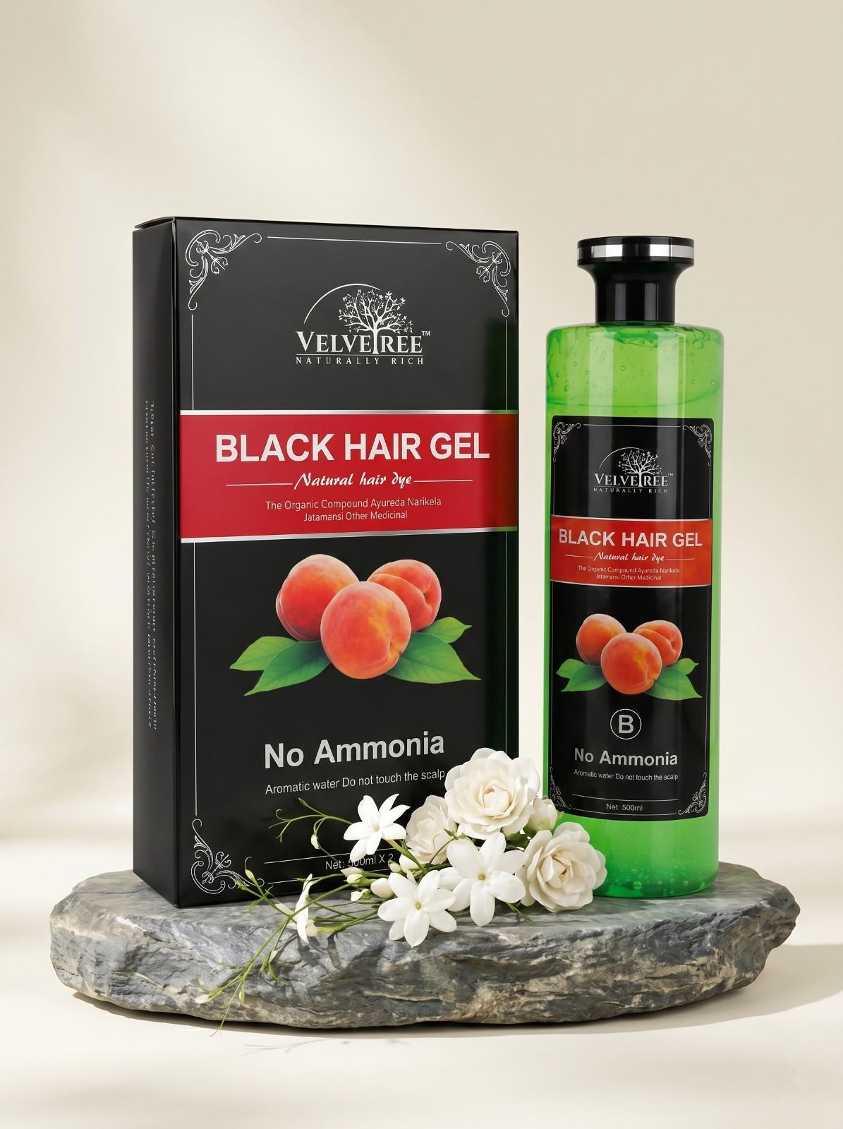 Black Hair Gel | Instant Black Shine & Hair Strength